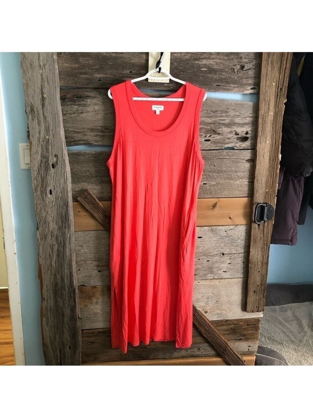 Hudson North Plus Size 2X Coral Sleeveless Maxi Dress
